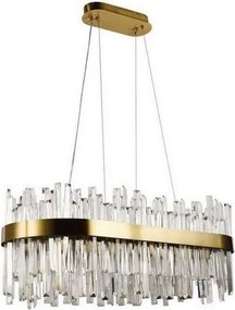 LED ściemnialny kryształowy żyrandol na linkę LED/90W/230V + DO