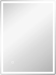 HOMCOM Oświetlenie Łazienkowe LED z Regulacją Jasności i Przełącznikiem Dotykowym 80x60cm Wodoodporne | Aosom PL