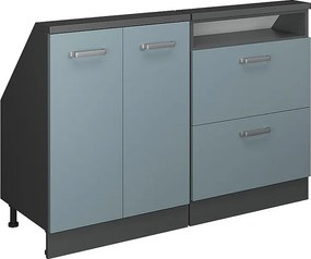 Szafka kuchenna na dach skośny niebiesko-szary 120x46x81.6 r-line