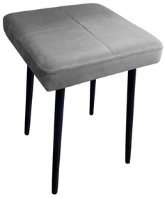 Taboret MAX MG17 szary podstawa czarna