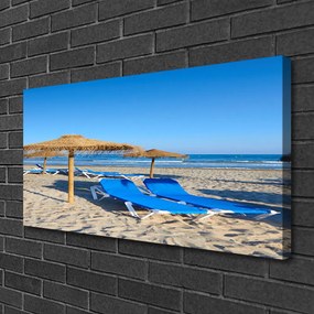 Fotoobraz na płótnie Spokój Nadmorskiej Plaży