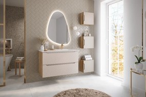 Szafka pod umywalkę OCEAN BEIGE 82-70-2S 70cm dąb olejowany/beżowa COMAD