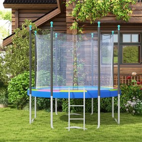 SPORTNOW Zamienna osłona krawędzi trampoliny, wodoodporna, odporna na rozdarcia, Ø305 cm, wielokolorowa | Aosom PL