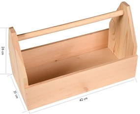 Kesper 69576 Skrzynka na narzędzia sosna 42 x 21 x 26 cm