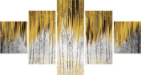 Obraz - Złote linie (125x70 cm)