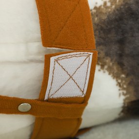 AIYAPLAY Konik na Biegunach z Efektami Dźwiękowymi, Miękka Sierść, dla Dzieci 3-8 Lat, 85 x 28 x 60 cm, Brązowy/Kremowy