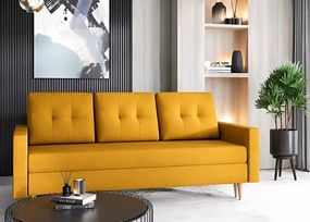 Elegancka Kanapa BERTO – Designerska Kanapa z Funkcją Spania i Pojemnikiem na Pościel, Idealna do Salonu
