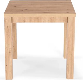 Stół Kwadratowy Rozkładany MAX 80-160 cm Dąb Artisan Skandynawski