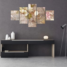 Obraz - Ozdoba kwiatowa (125x70 cm)