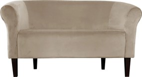 Sofa Milo tkanina Welur : Kolor nogi - Venge, Kolor tkaniny - VELVET - MG09, Typ tkaniny - Velvet, Wysokość nogi - 20 cm