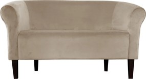Sofa Milo tkanina Welur wygodna sofa tapicerowana do salonu i poczekalni : Kolor nogi - Venge, Kolor tkaniny - VELVET - MG09, Typ tkaniny - Velvet, Wysokość nogi - 20 cm
