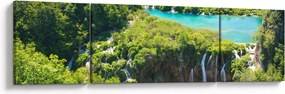 Obraz - Wodospady (170x50 cm)