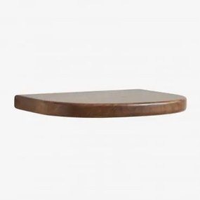 Wiszący Stolik Nocny 45x25 Cm Z Drewna Mango Agathe Ciemne Drewno - Sklum