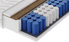 Masseno Materac AVENYA 200x200 cm sprężynowy kieszeniowy dwustronny średnio twardy H3/H4
