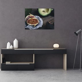 Obraz na szkle fig i awokado (70x50 cm)