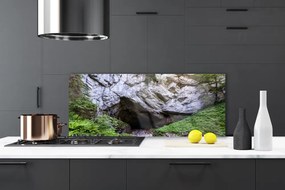 Panel Szklany do Kuchni Tajemnicza Górska Grota