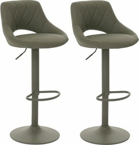 Zestaw 2 stołków barowych MCW-N64,  zielony