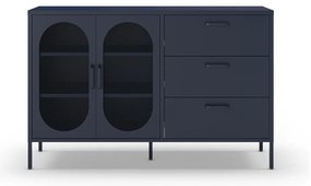 Ciemnoniebieska komoda 140x90 cm Diora – Marckeric