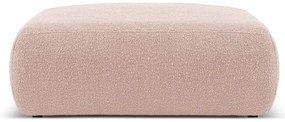 Różowy puf z materiału bouclé Molino – Micadoni Home