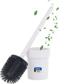 Biała plastikowa szczotka do WC z mocowaniem Turbo-loc bez wiercenia Lizan – Wenko