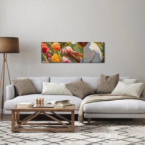 Obraz - Ogrodnik (z zegarem) (90x30 cm)