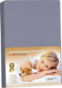 Bellatex prześcieradło z elastanem, ciemnoszary, 180 x 200 cm