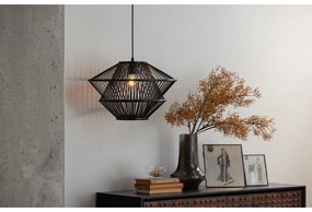 Czarna bambusowa lampa wisząca BePureHome Natural