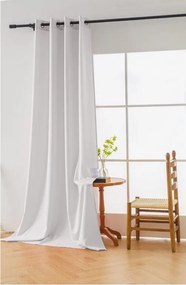 Zasłona biała OXFORD 140x250 cm Zawieszanie: Taśma z wiązaniami