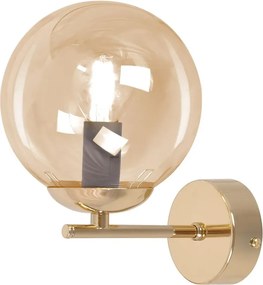 Złoto-bursztynowy elegancki kinkiet glamour W5-R21