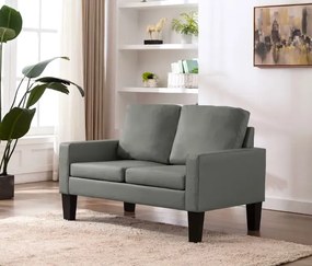 Szara dwuosobowa sofa do salonu - Clorins 2X