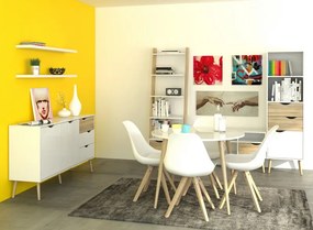 Okrągły stół Oslo 100x100 w stylu skandynawskim