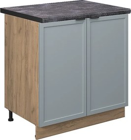 Szafka pod zlew jasnoniebiesko-szary 80x60x82 fame-line