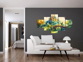 Obraz - Baśniowy zamek (125x70 cm)