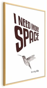 Plakat More Space 21x30 cm z ramą złotą bez marginesu ARTGEIST B