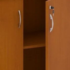 Szafka biurowa MIRELLI, 800 x 400 x 800 mm,  czereśnia