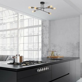 Lampa sufitowa Fleur - 1501, czarna