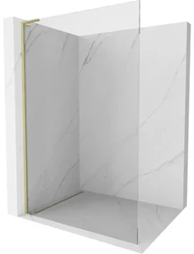 Mexen Kioto L ścianka prysznicowa Walk-in 60 x 200 cm, transparent, złota szczotkowana - 800-060-103-55-00