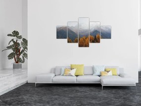 Obraz - Widok na grzbiety górskie (125x70 cm)