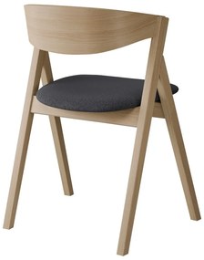 Ciemnoszaro-naturalne krzesło z litego drewna dębowego City – Hammel Furniture