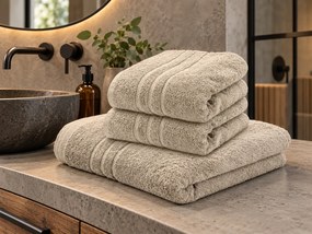 1x ręcznik kąpielowy kremowy COMFORT + 2x ręcznik kremowy COMFORT