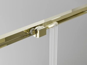 Mexen Exo drzwi prysznicowe podwójne rozsuwane 170 cm, transparent, złote - 8152-170-000-50-00