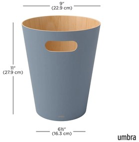 Niebieski kosz na śmieci 7,5 l Woodrow – Umbra