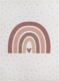 Dywan dziecięcy Coco Tęcza beżowa na kremowym tle 160 cm x 230 cm