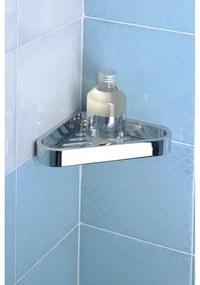 GEDY 3283 Smart półka narożna pod prysznic, 17 x 3 x 17 cm, srebrny