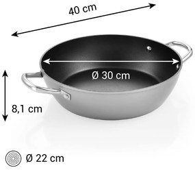 Patelnia aluminiowa z powłoką nieprzywierającą ø 30 cm GrandChef+ – Tescoma