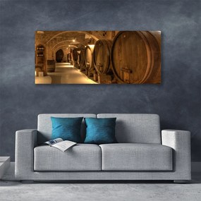 Obraz na płótnie Drewniane Beczki w Starym Stylu