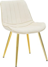 Krzesło Paris kremowo-złote zestaw 2 szt. 51X59X79 cm