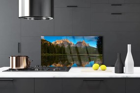 Szkło Dekoracyjne do Kuchni Cisza nad Leśnym Jeziorem