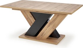 Rozkładany stół na oryginalnej nodze Brandon dąb wotan/czarny