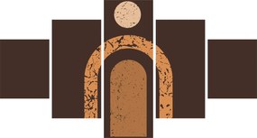 Obraz - Pomarańczowe łuki N⁰3 (125x70 cm)